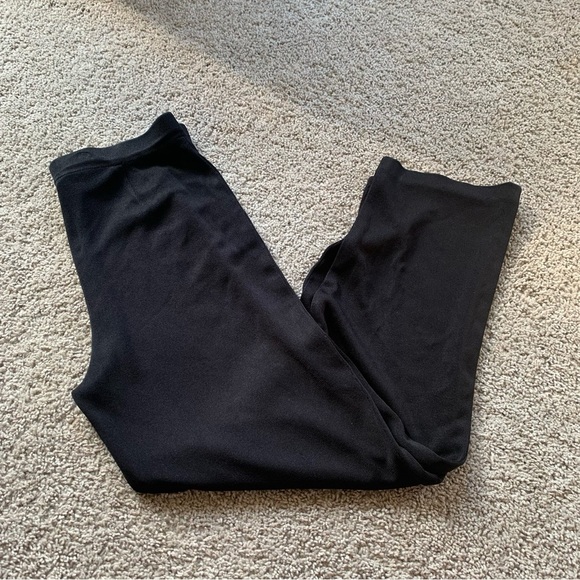 Exclusively Misook Black Straight Leg Knit Pants Size Medium FLAWS - Picture 2 of 8